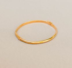 Pulseira Dourada Bracelete Aro em Metal