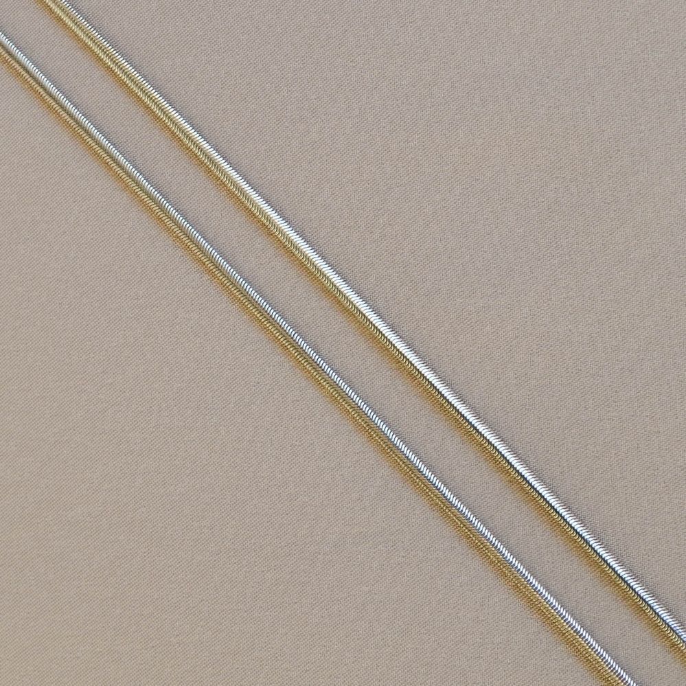 Colar Ródio Snake em Metal 70cm