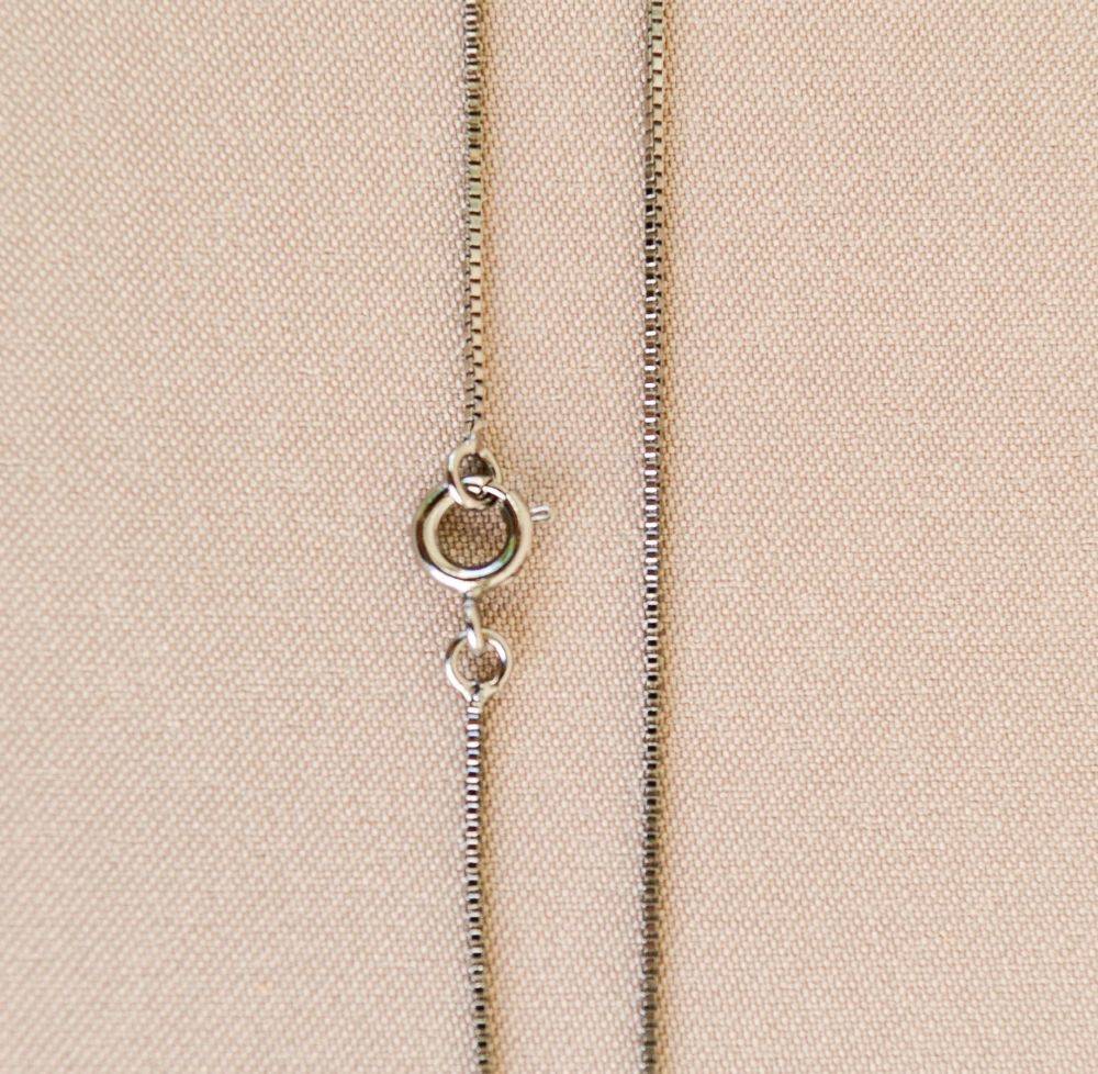 Colar veneziana ródio negro 40+5cm 